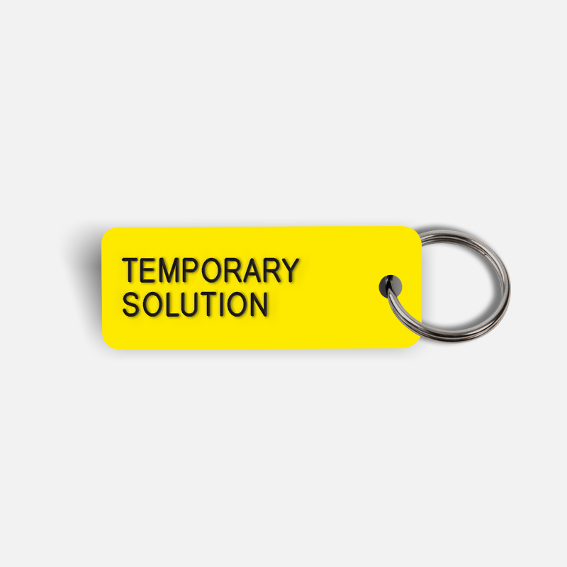TEMPORARY SOLUTION Keytag