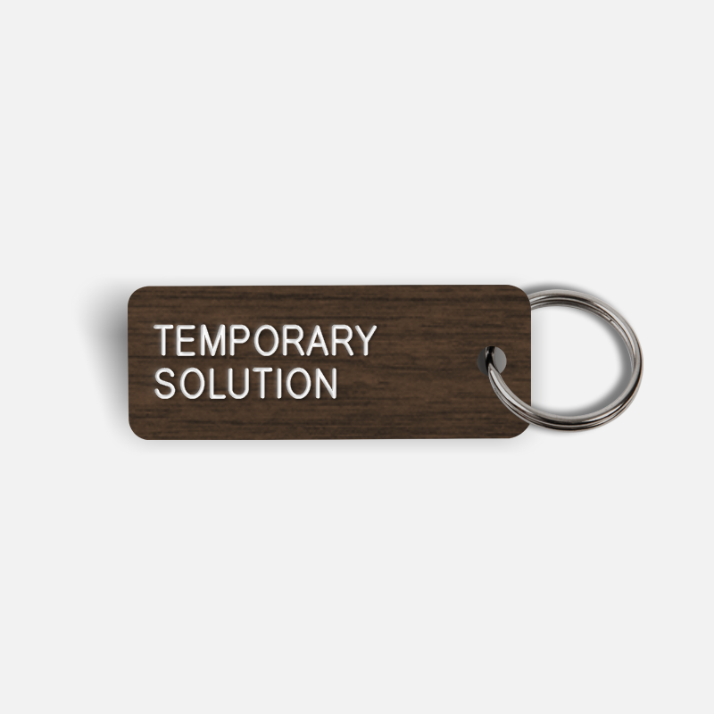 TEMPORARY SOLUTION Keytag