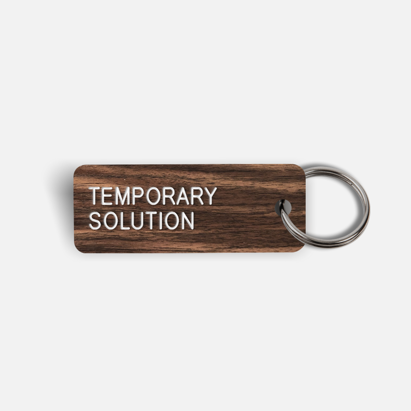 TEMPORARY SOLUTION Keytag