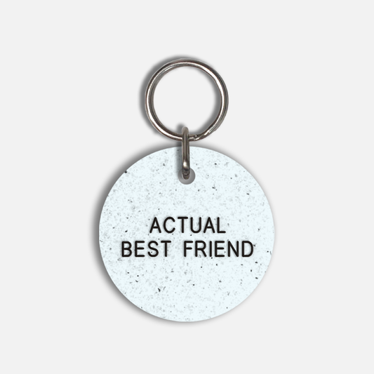 ACTUAL BEST FRIEND Large Pet Tag