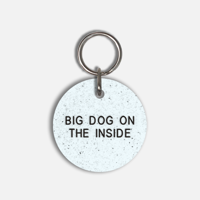BIG DOG ON THE INSIDE Large Pet Tag