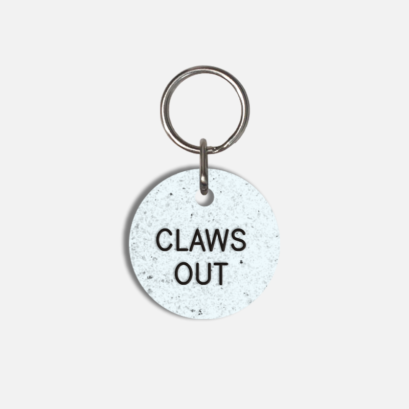 CLAWS OUT Small Pet Tag