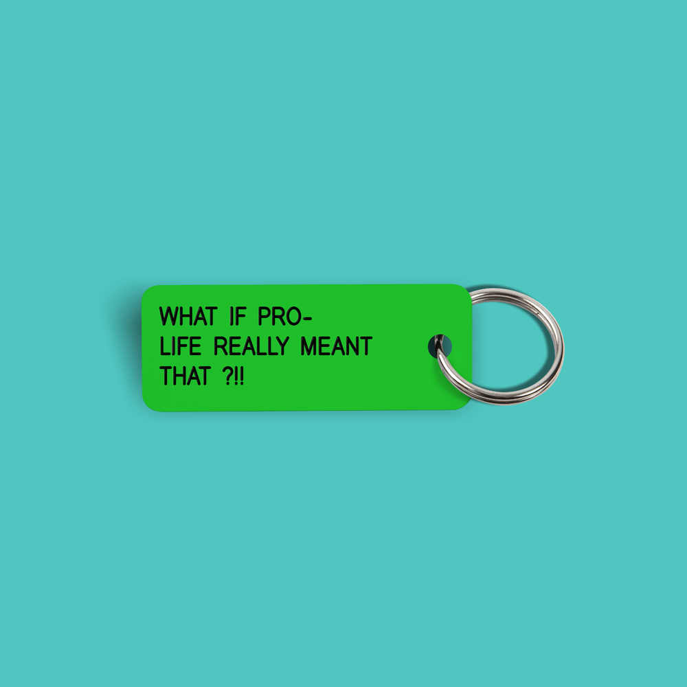 WHAT IF PRO-LIFE REALLY MEANT THAT ?!! Keytag (2022-05-30)