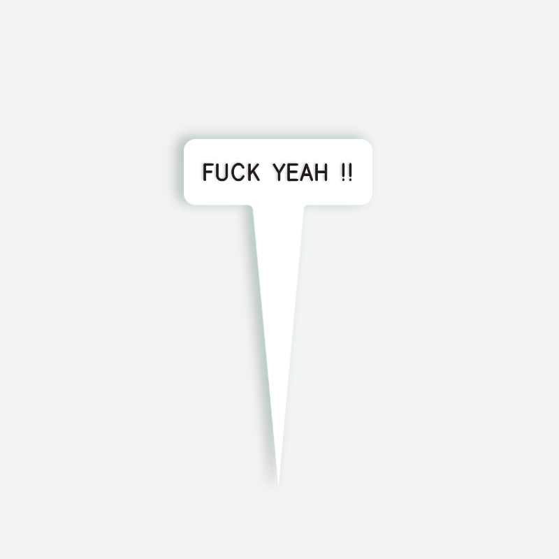 FUCK YEAH !! Small Caption