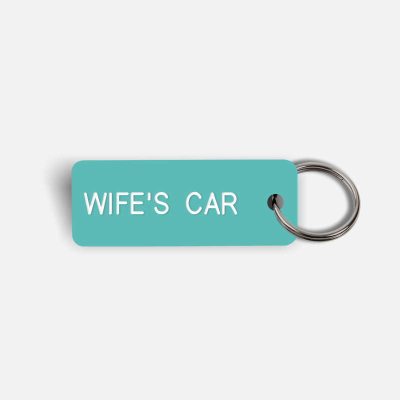 WIFE'S CAR Keytag