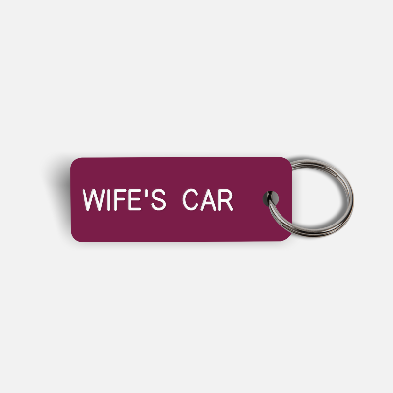 WIFE'S CAR Keytag