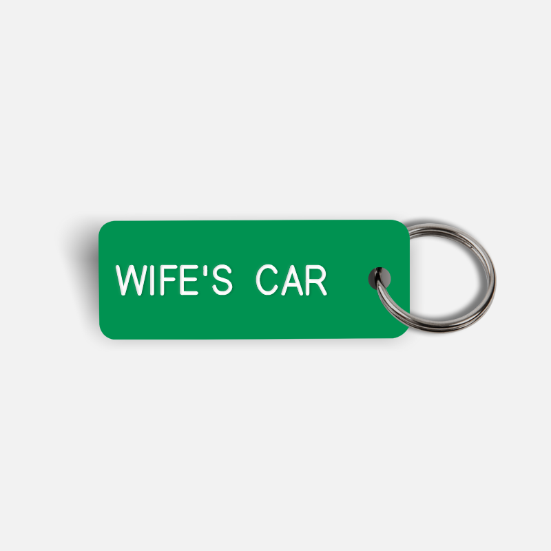 WIFE'S CAR Keytag