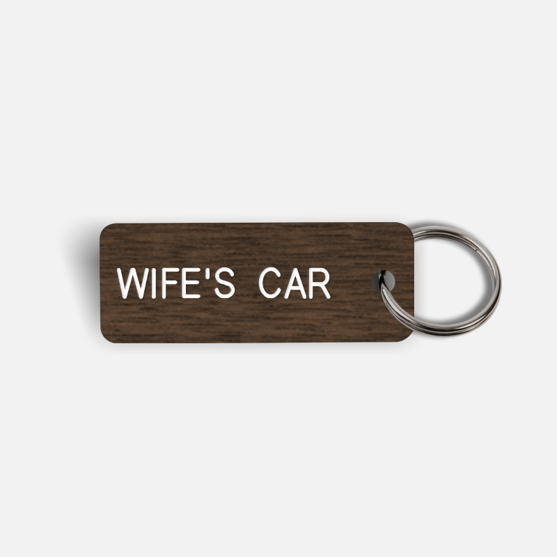 WIFE'S CAR Keytag