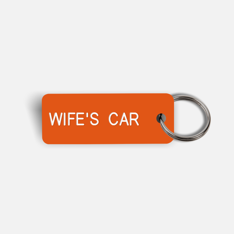 WIFE'S CAR Keytag