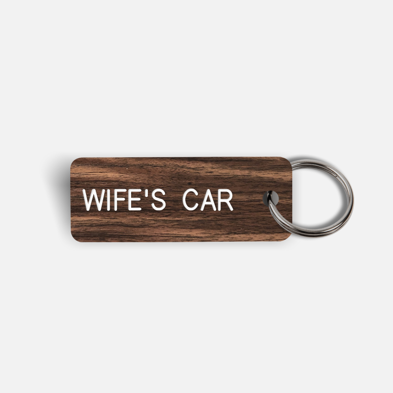 WIFE'S CAR Keytag