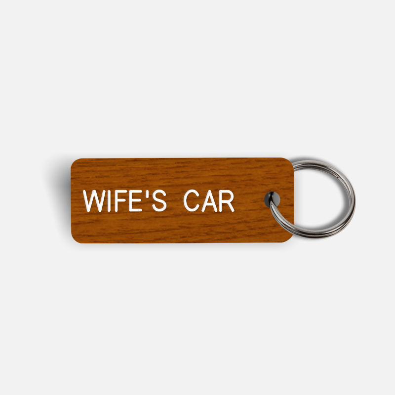 WIFE'S CAR Keytag