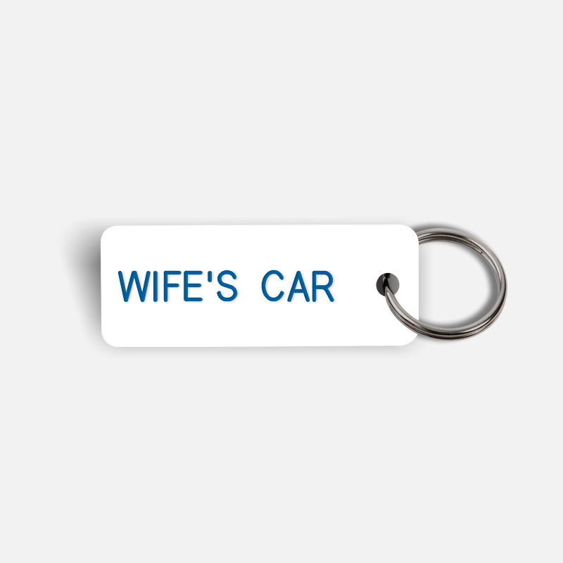 WIFE'S CAR Keytag