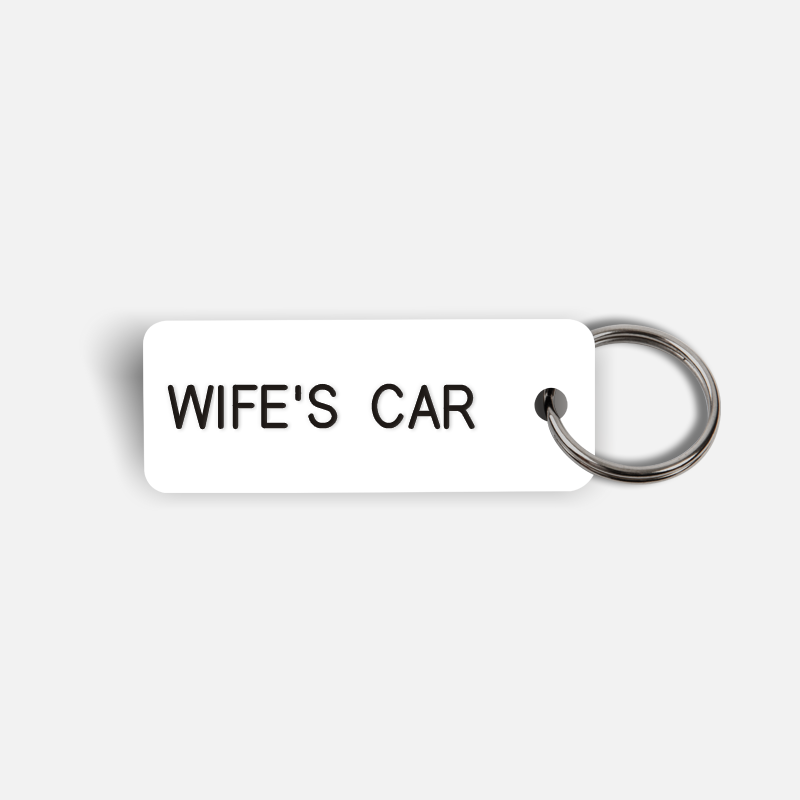 WIFE'S CAR Keytag