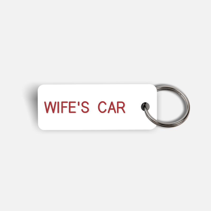 WIFE'S CAR Keytag