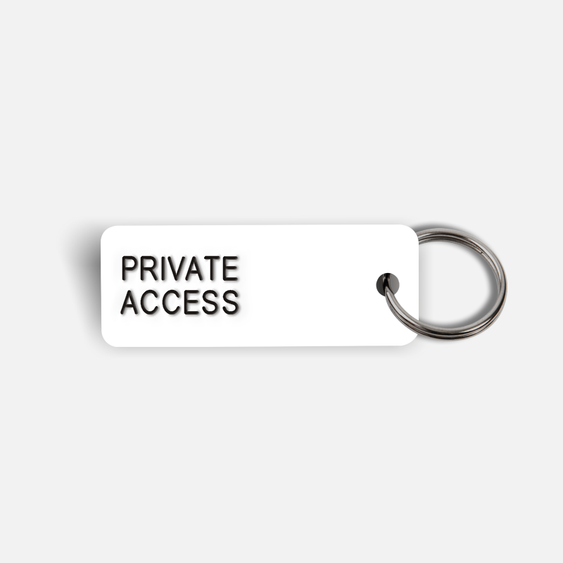 PRIVATE ACCESS Keytag