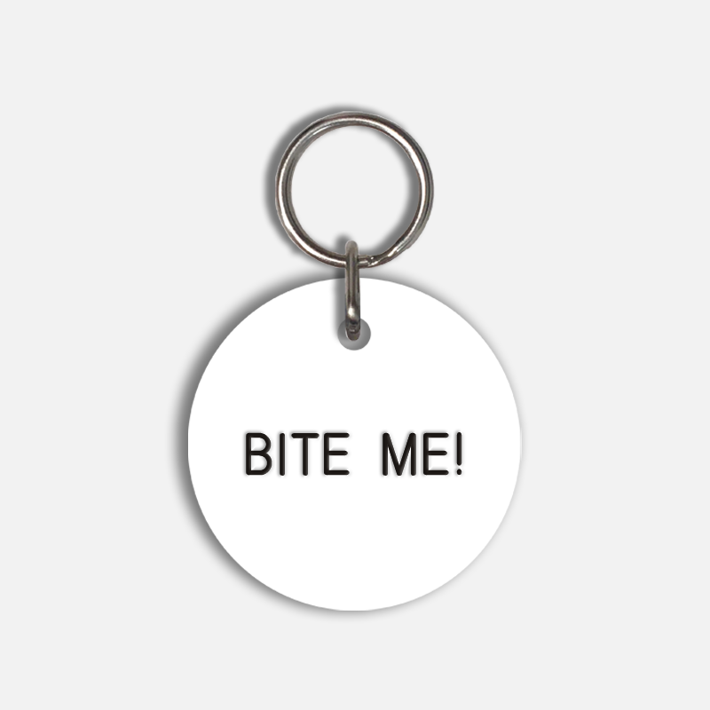 BITE ME! Large Pet Tag