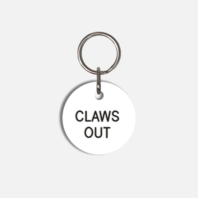CLAWS OUT Small Pet Tag