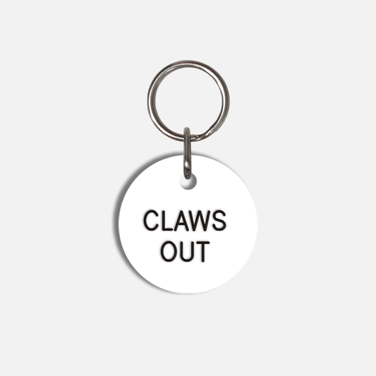 CLAWS OUT Small Pet Tag