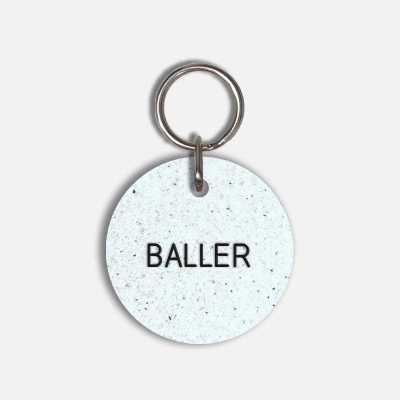 BALLER Large Pet Tag