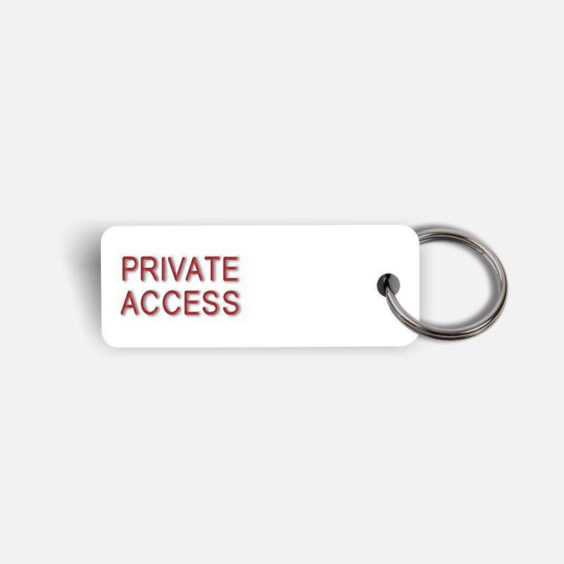 PRIVATE ACCESS Keytag