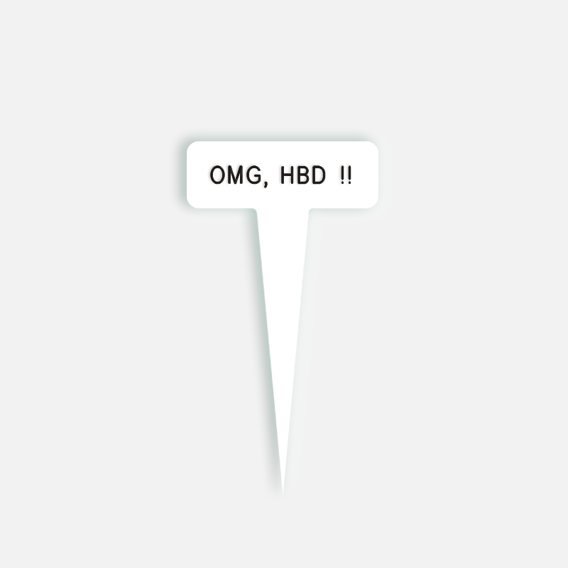 OMG, HBD !! Small Caption