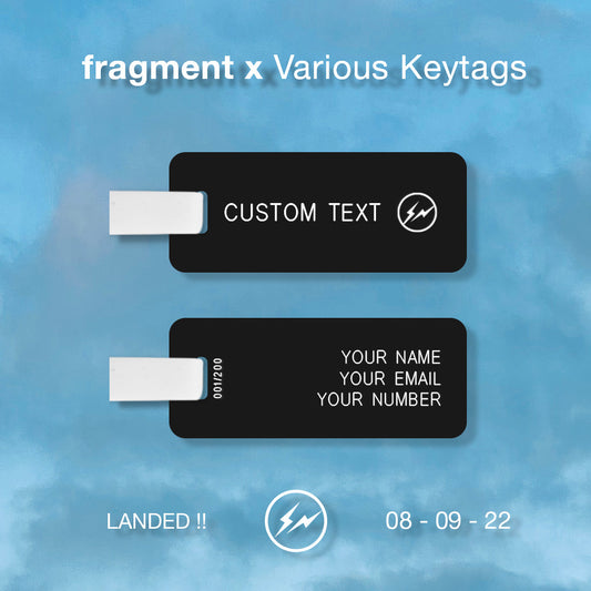 fragment design x Various Keytags Luggage Tags