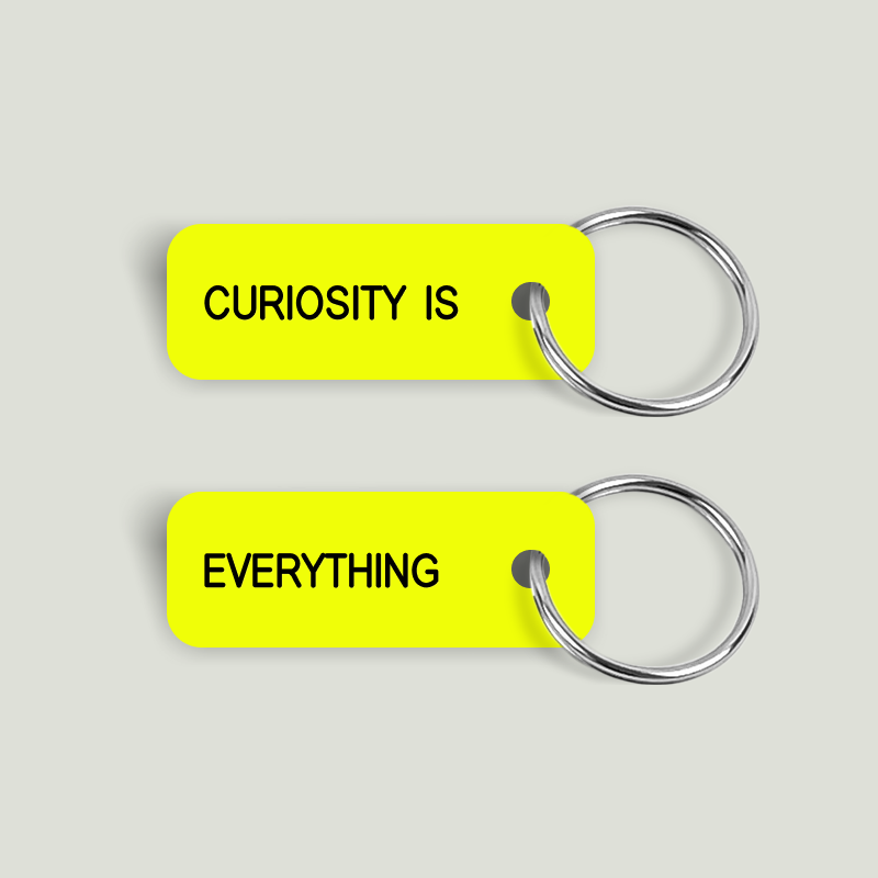 CURIOSITY IS EVERYTHING Keytag (2023-09-26)