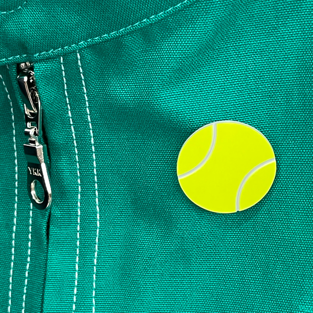 Tennis Ball Magnet Button Tag