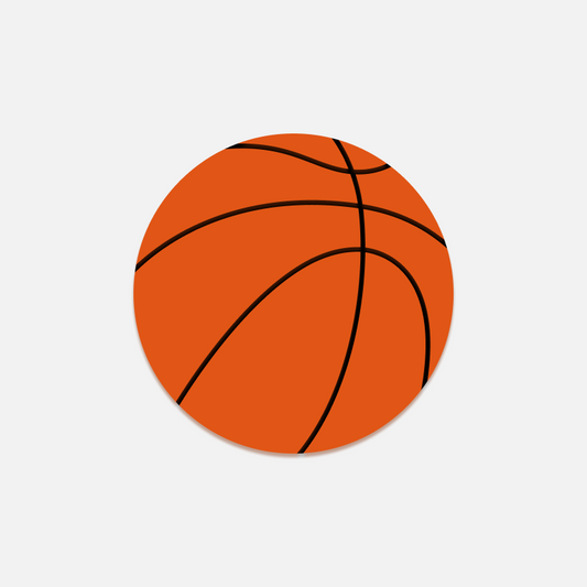 Basketball Magnet Button Tag