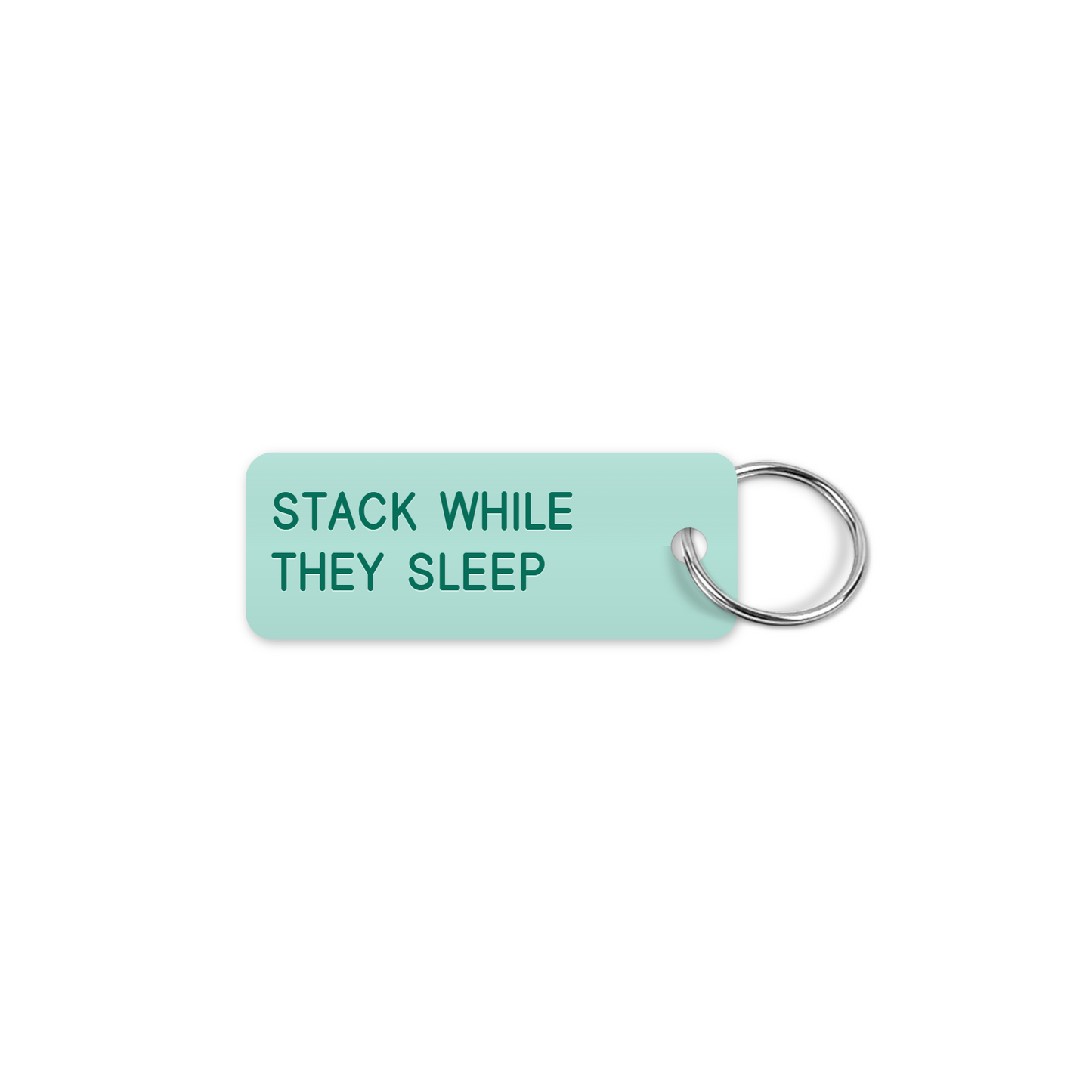 STACK WHILE THEY SLEEP keytag mockup