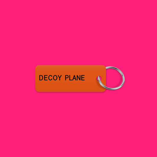 DECOY PLANE keytag mockup