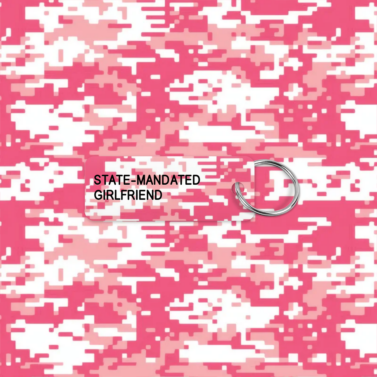 STATE-MANDATED GIRLFRIEND keytag mockup