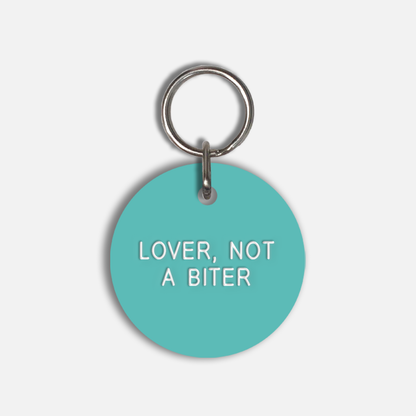 LOVER, NOT A BITER Large Pet Tag
