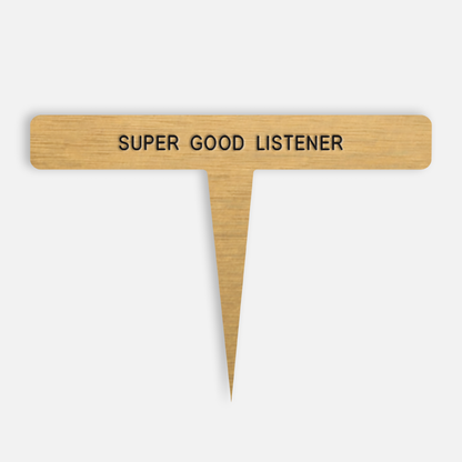 SUPER GOOD LISTENER Caption