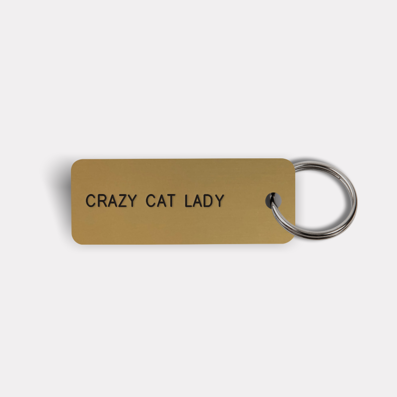 CRAZY CAT LADY Keytag