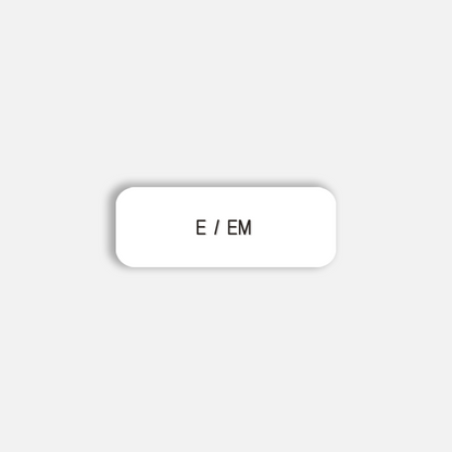E / EM Pronoun Pin