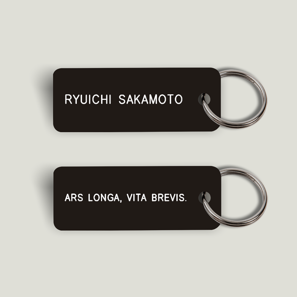 RYUICHI SAKAMOTO - ART IS LONG, LIFE IS SHORT Keytag (2023-04-02)