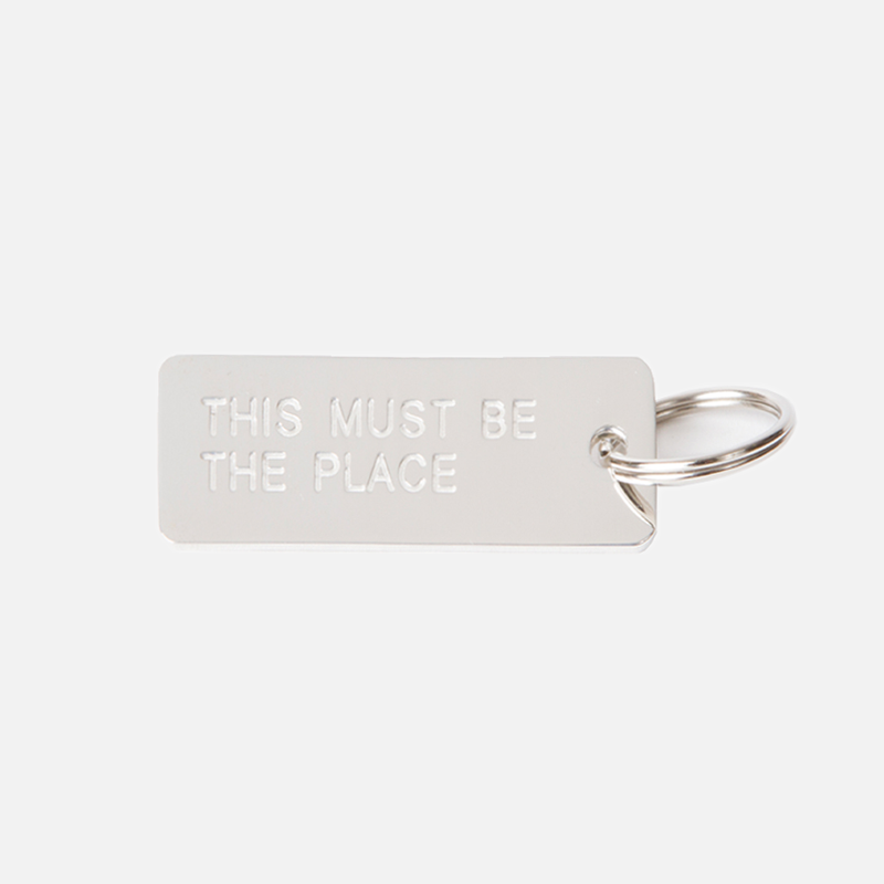 THIS MUST BE THE PLACE Sterling Silver Keytag
