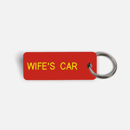 WIFE'S CAR Keytag