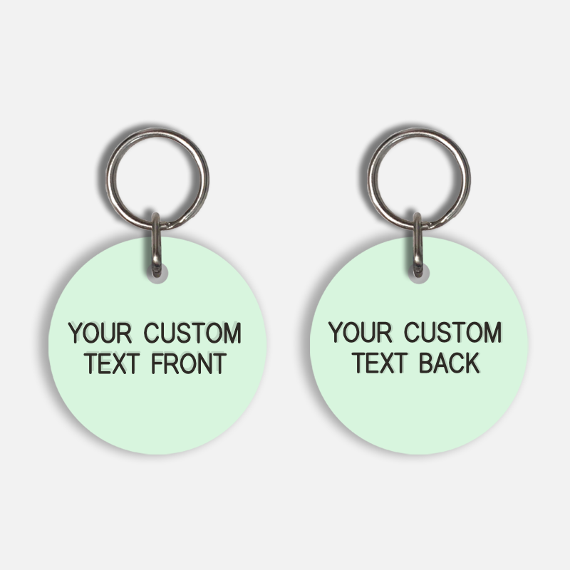 [CUSTOM] Large Pet Tag (Glow In The Dark Double Sided)