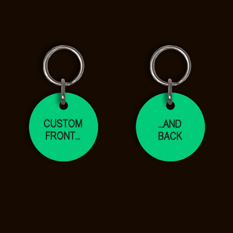 [CUSTOM] Small Pet Tag (Glow In The Dark Double Sided)