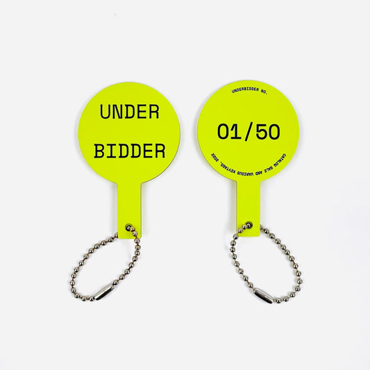 [Catalog Sale] UNDER BIDDER Auction Paddle Charm