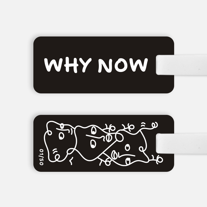 [Shantell Martin] WHY NOW Luggage Tag