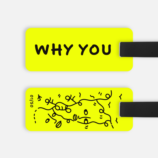 [Shantell Martin] WHY YOU Luggage Tag