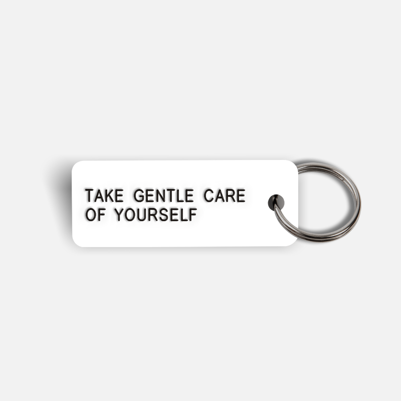 [Cup of Jo] TAKE GENTLE CARE OF YOURSELF Keytag